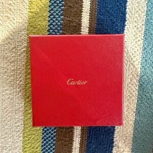 Cartier Red Gift Box with Gold Logo